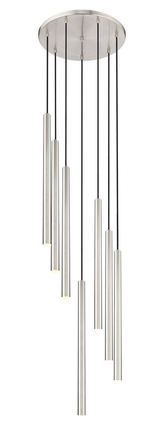 Z-Lite 919MP24-7R-BN-LED LED Chandelier, Brushed Nickel