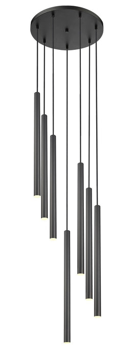 Z-Lite 919MP24-7R-MB-LED LED Chandelier, Matte Black