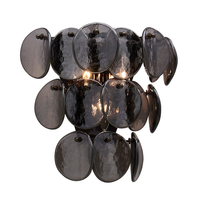 Kalco 524622BN Three Light Wall Sconce, Black Nickel