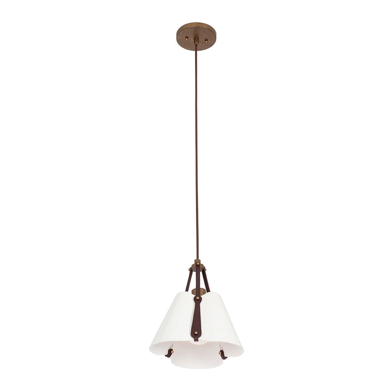Kalco 525211PAB One Light Pendant, Pearlized Antique Brass