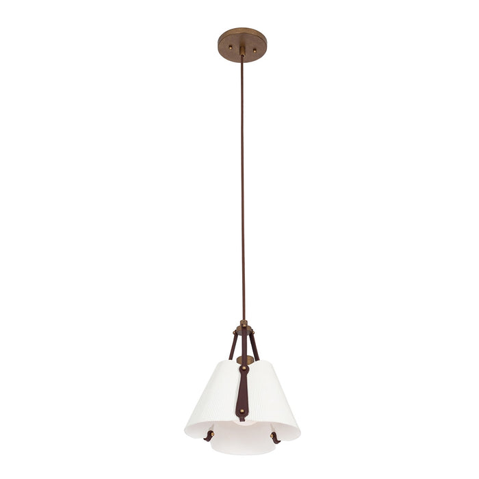 Kalco 525211PAB One Light Pendant, Pearlized Antique Brass