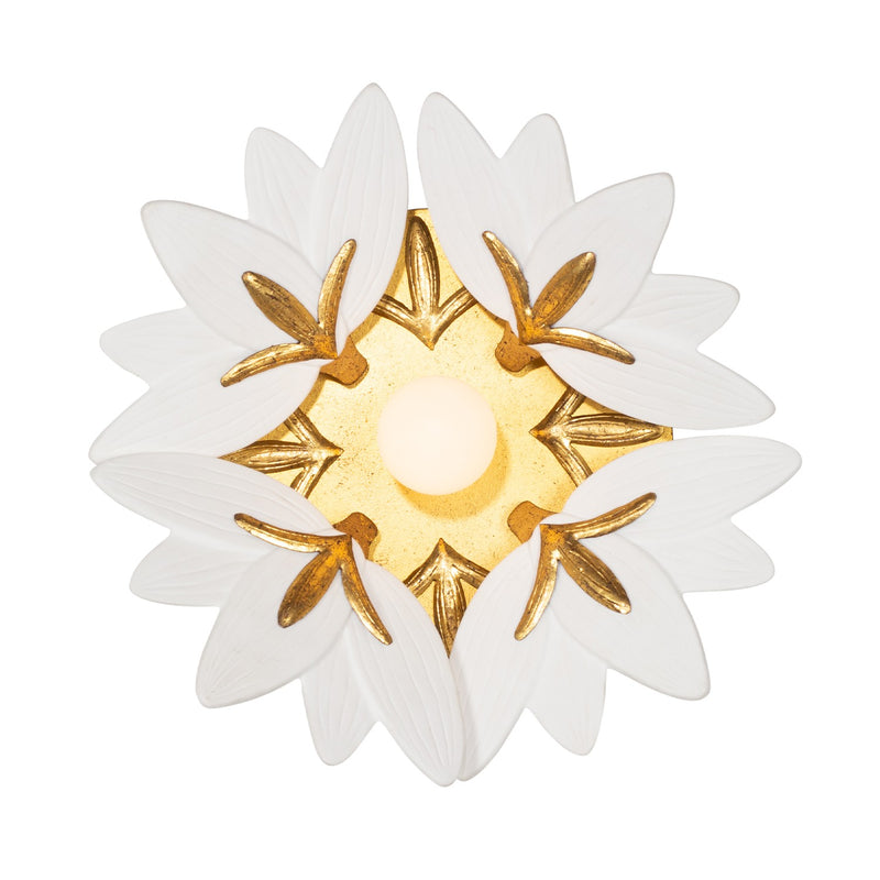 Kalco 525621OL One Light Wall Sconce, Oxidized Gold Leaf