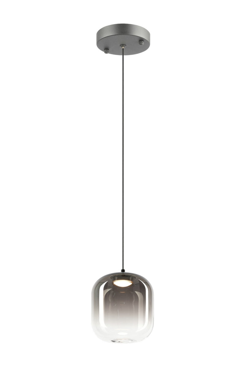 Matteo Lighting C37401MBSM One Light Pendant, Matte Black