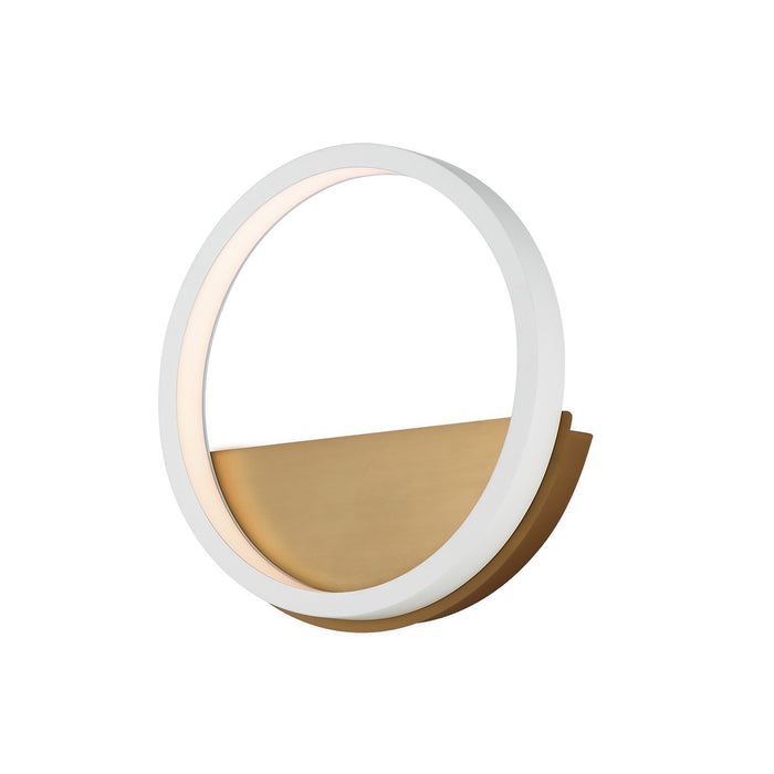ET2 E24320-WTGLD LED Wall Sconce, White/Gold