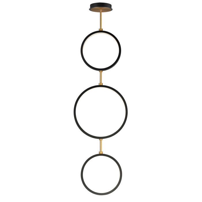 ET2 E24321-BKGLD LED Pendant, Black / Gold