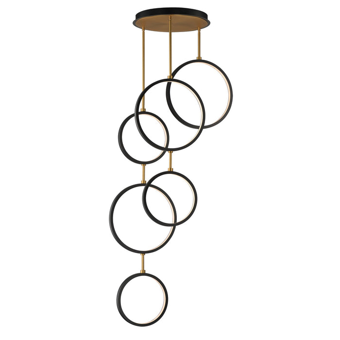 ET2 E24325-BKGLD LED Pendant, Black / Gold