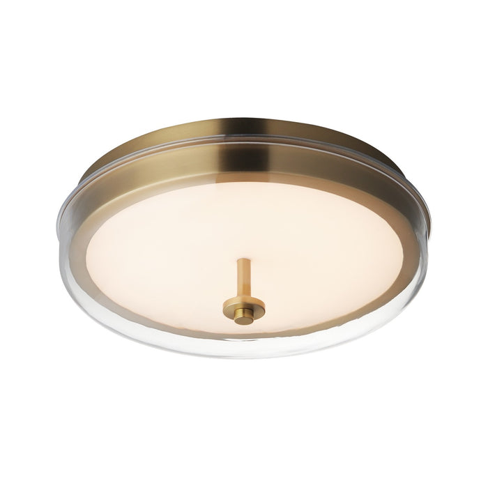 ET2 E24660-18NAB LED Flush Mount, Natural Aged Brass