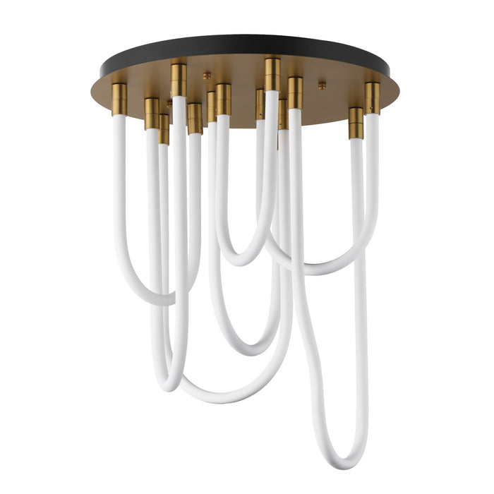 ET2 E24987-NAB LED Flush Mount, Natural Aged Brass