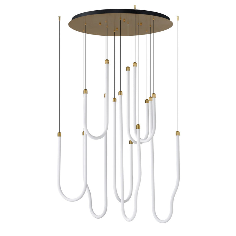 ET2 E24988-NAB LED Pendant, Natural Aged Brass