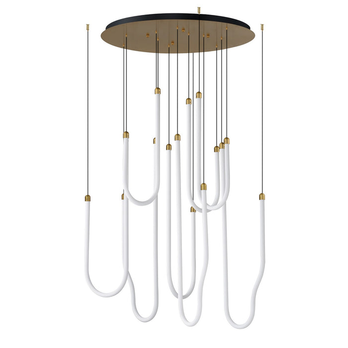 ET2 E24988-NAB LED Pendant, Natural Aged Brass