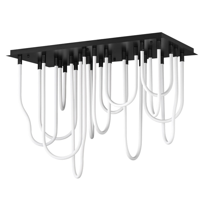 ET2 E24989-BK LED Flush Mount, Black
