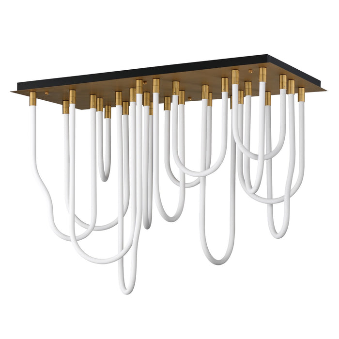 ET2 E24989-NAB LED Flush Mount, Natural Aged Brass