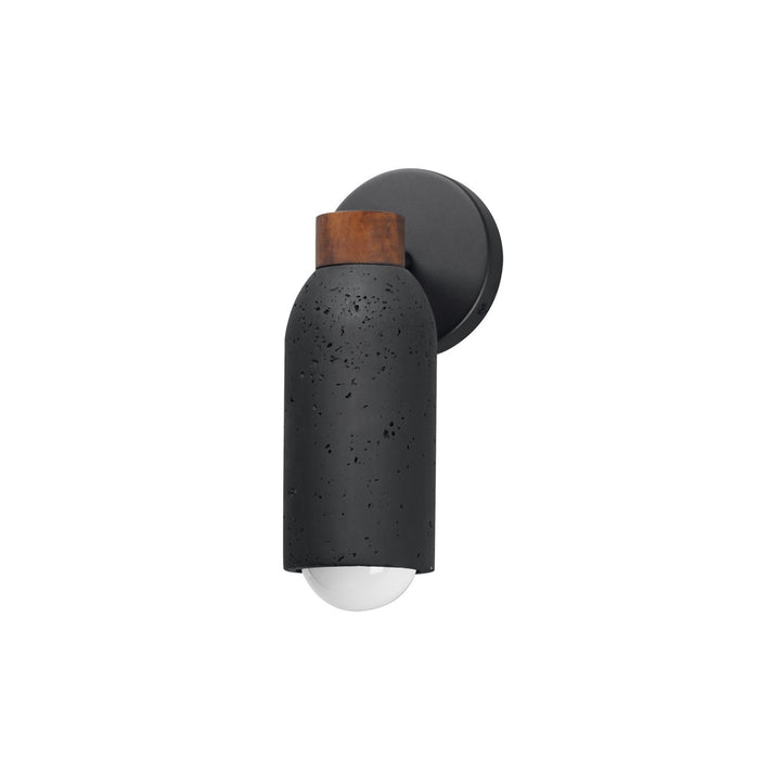 Maxim 10621LVBK One Light Wall Sconce, Lava / Black