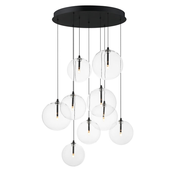 ET2 E25077-18BK LED Pendant, Black