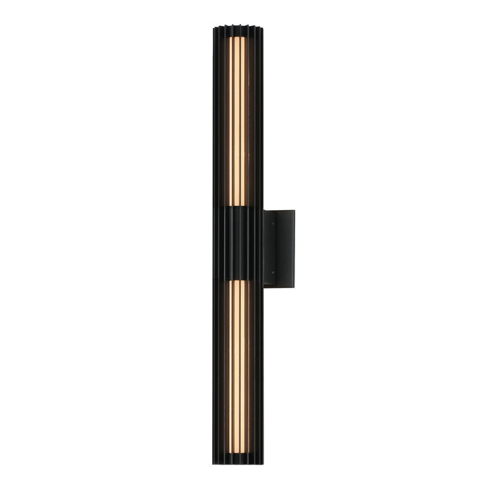 ET2 E30318-BK LED Outdoor Wall Sconce, Black