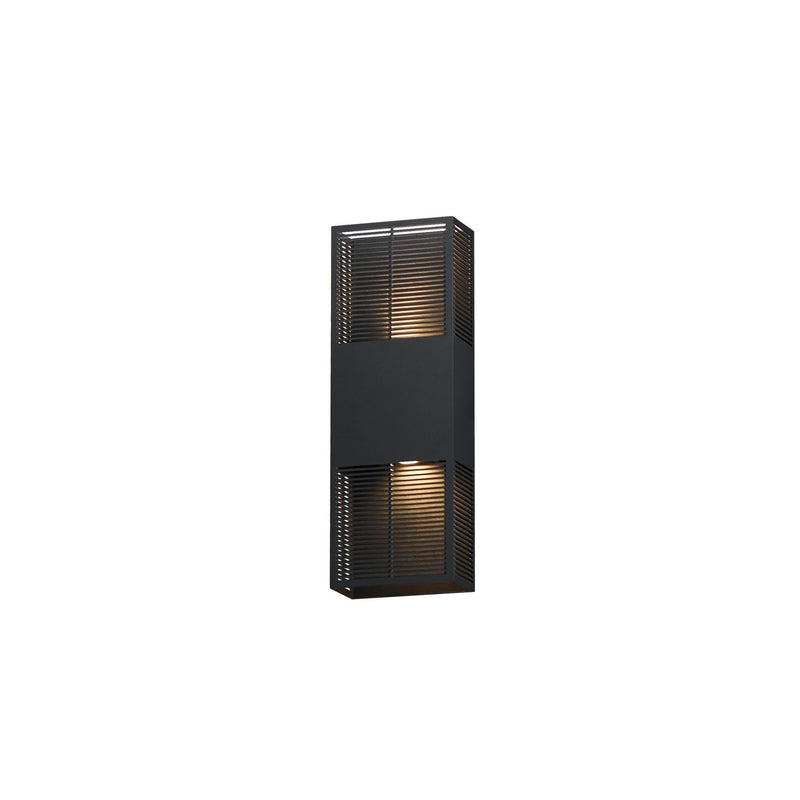 ET2 E30393-BK LED Outdoor Wall Sconce, Black