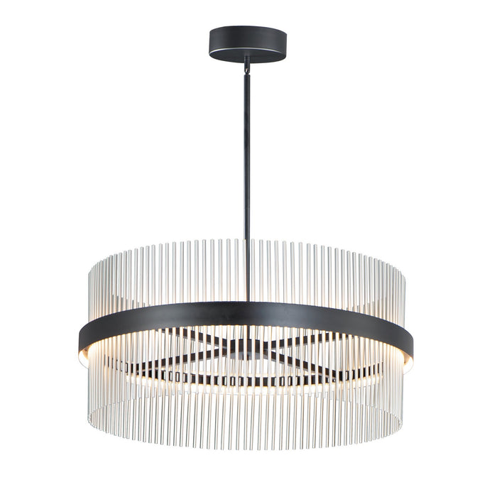 ET2 E34257-BKSN LED Pendant, Black / Satin Nickel