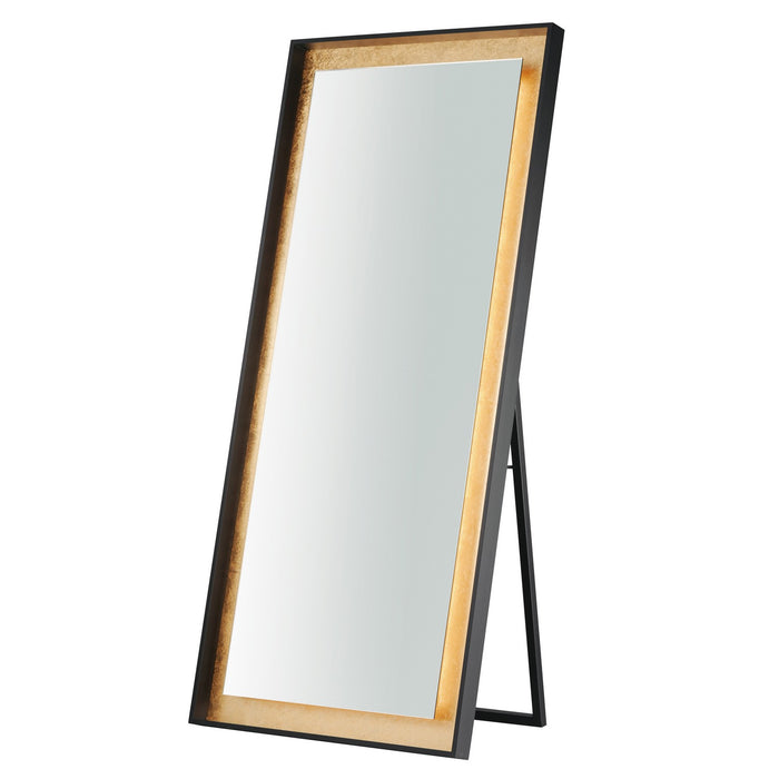 ET2 E42046-GLBK LED Mirror, Gold Leaf / Black