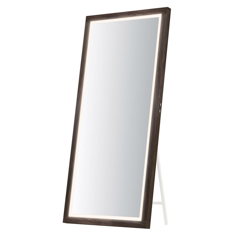 ET2 E42057-WN LED Mirror, Walnut