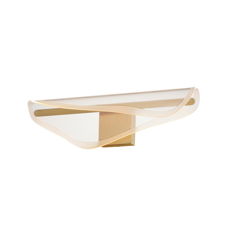ET2 E24712-144GLD LED Bath Vanity, Gold