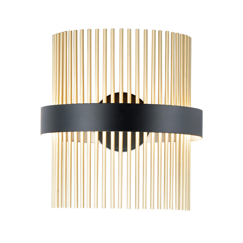 ET2 E34251-BKSBR LED Wall Sconce, Black / Satin Brass