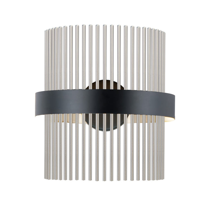 ET2 E34251-BKSN LED Wall Sconce, Black / Satin Nickel
