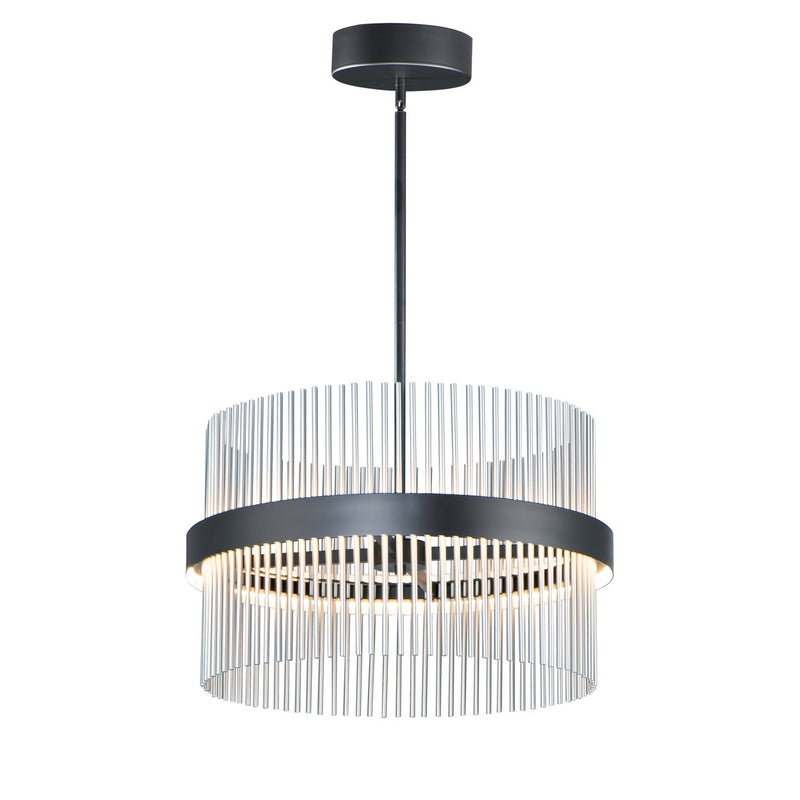 ET2 E34255-BKSN LED Pendant, Black / Satin Nickel