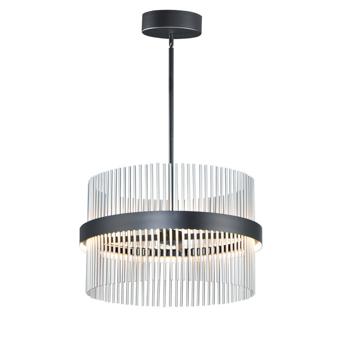 ET2 E34255-BKSN LED Pendant, Black / Satin Nickel