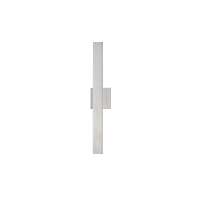 ET2 E42342-SA LED Outdoor Wall Sconce, Satin Aluminum