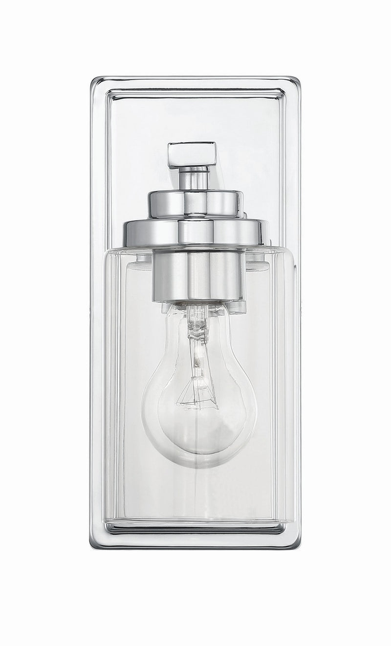 Craftmade 20404CH1 One Light Wall Sconce, Chrome