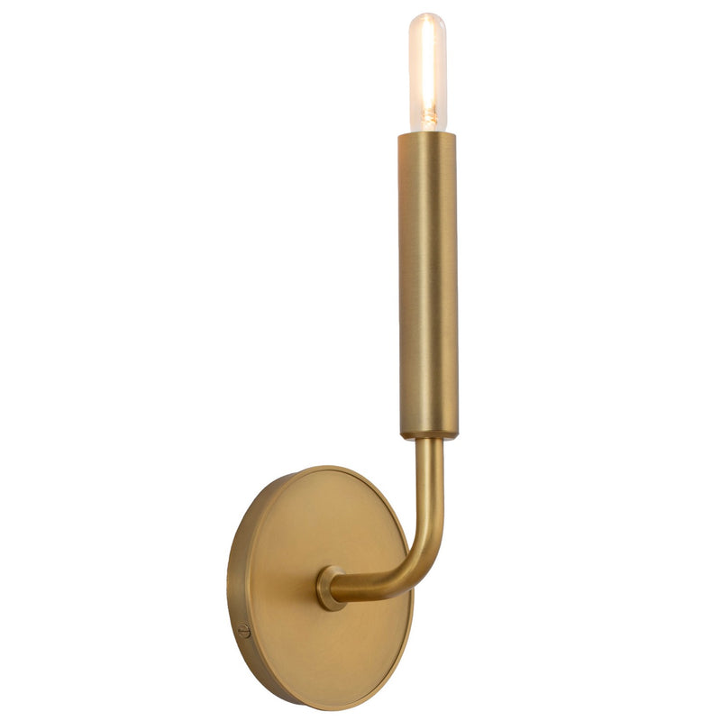Robert Abbey 1407 One Light Wall Sconce, Mavisten Brass Duex