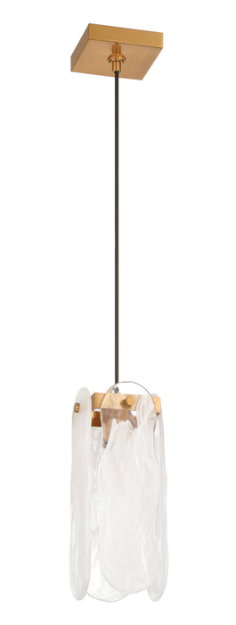 Craftmade 59991-SB One Light Pendant, Satin Brass