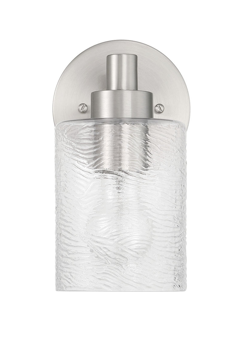 Craftmade 60201-BNK One Light Wall Sconce, Brushed Polished Nickel