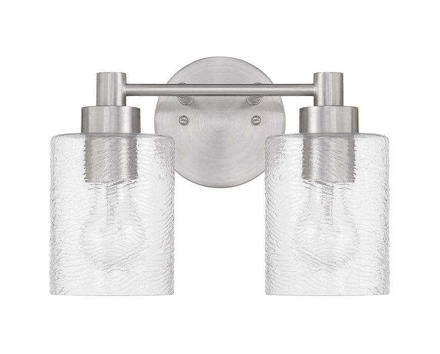 Craftmade 60202-BNK Two Light Vanity, Brushed Polished Nickel