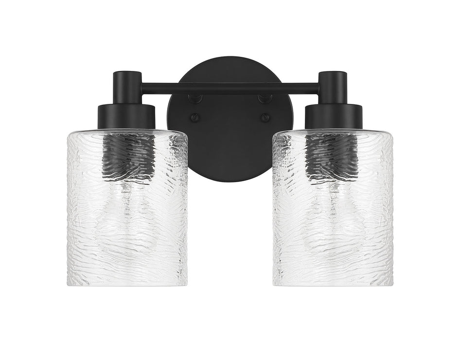 Craftmade 60202-FB Two Light Vanity, Flat Black