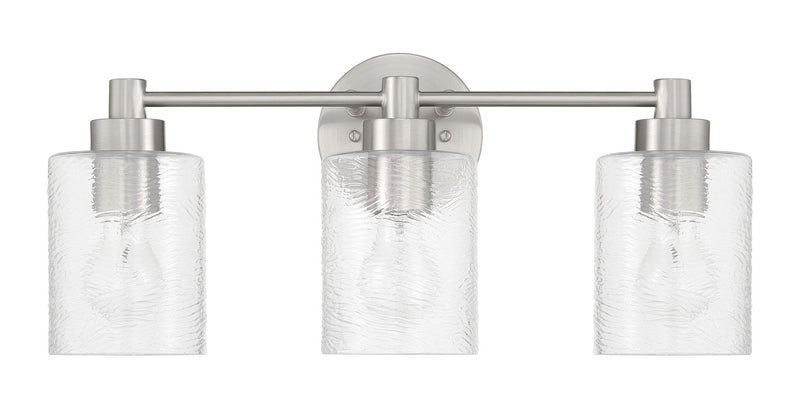 Craftmade 60203-BNK Three Light Vanity, Brushed Polished Nickel