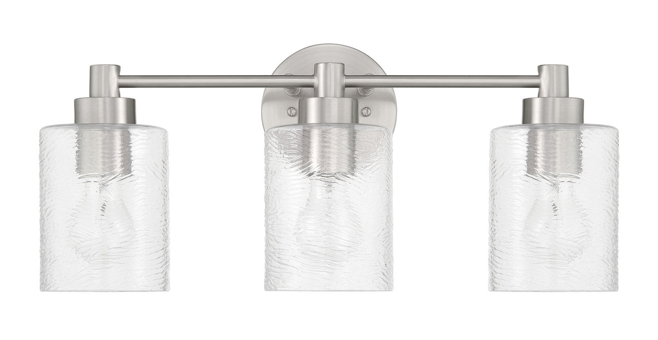 Craftmade 60203-BNK Three Light Vanity, Brushed Polished Nickel