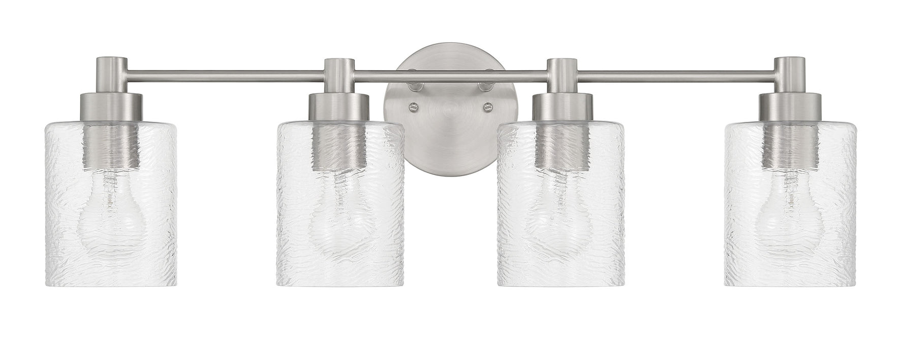 Craftmade 60204-BNK Four Light Vanity, Brushed Polished Nickel