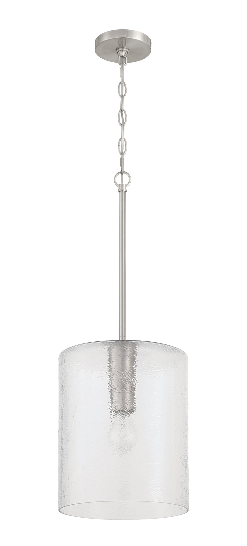 Craftmade 60292-BNK One Light Pendant, Brushed Polished Nickel