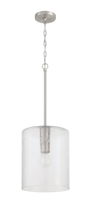 Craftmade 60292-BNK One Light Pendant, Brushed Polished Nickel