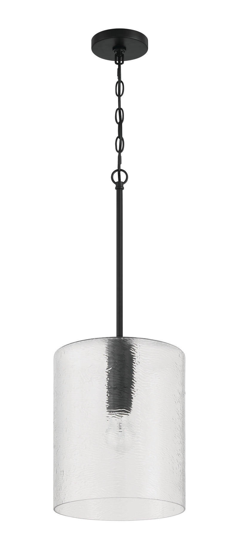 Craftmade 60292-FB One Light Pendant, Flat Black