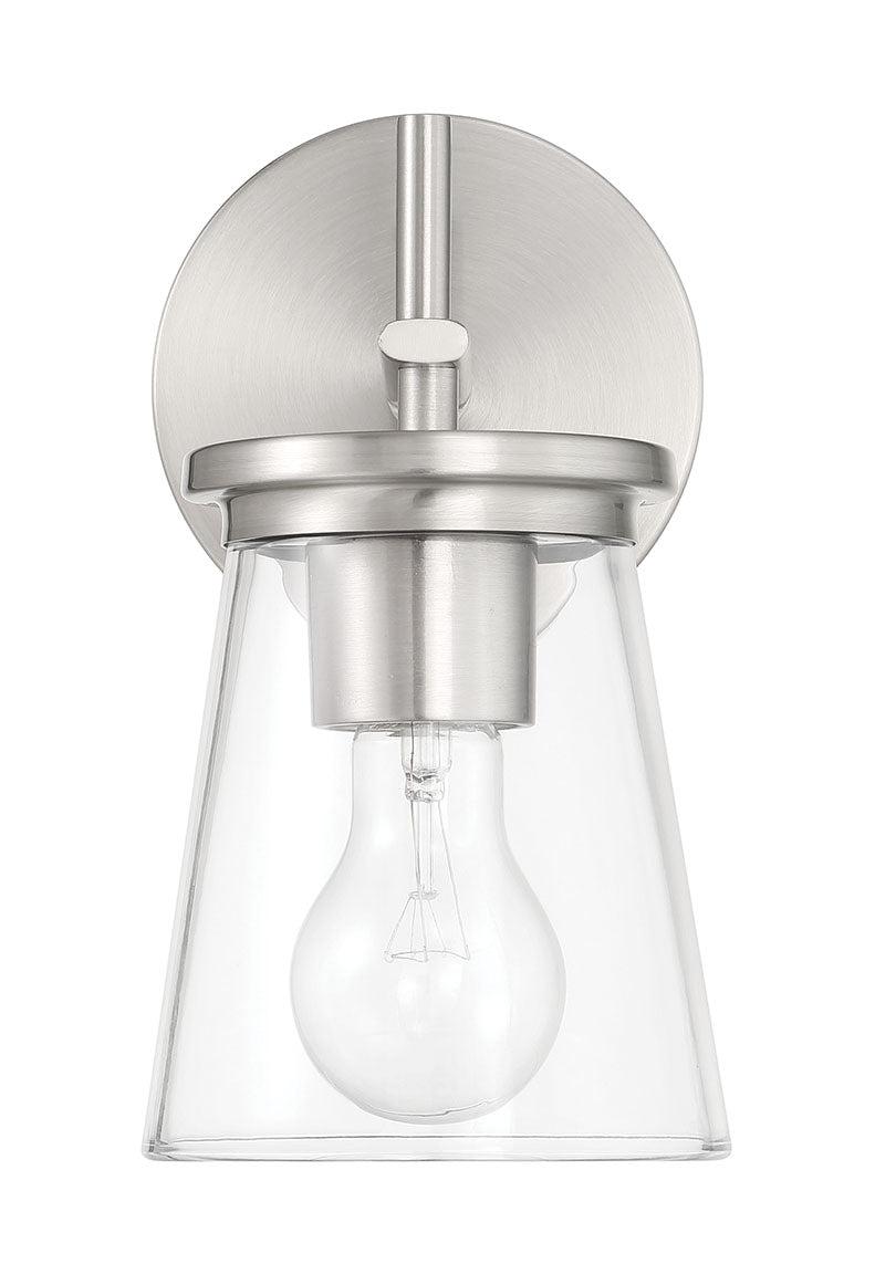 Craftmade 60401-BNK One Light Wall Sconce, Brushed Polished Nickel