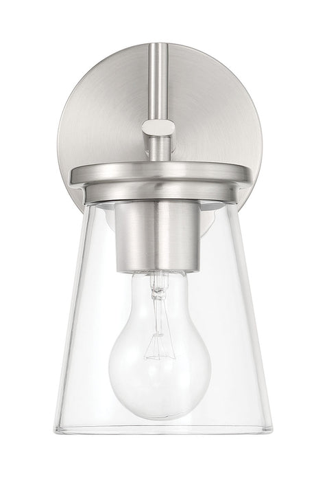 Craftmade 60401-BNK One Light Wall Sconce, Brushed Polished Nickel