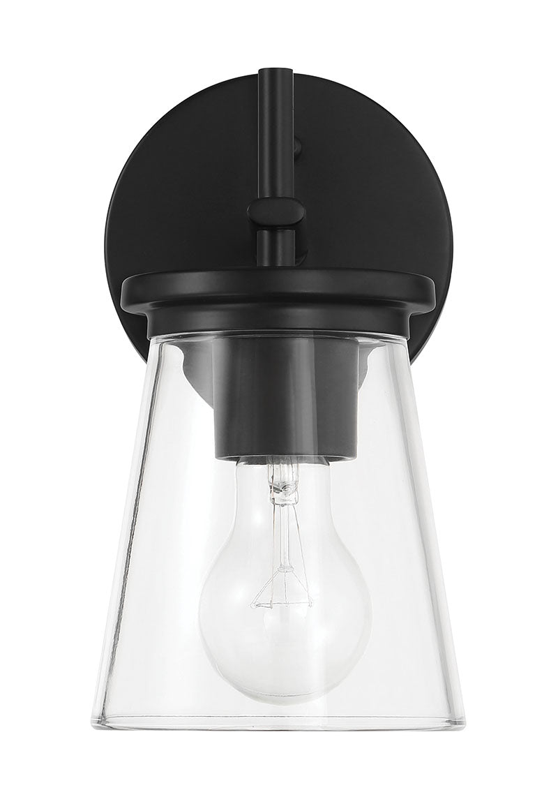 Craftmade 60401-FB One Light Wall Sconce, Flat Black