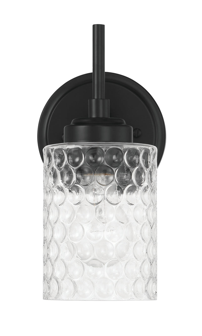 Craftmade 60501-FB One Light Wall Sconce, Flat Black