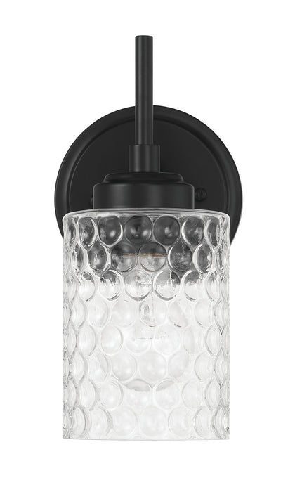 Craftmade 60501-FB One Light Wall Sconce, Flat Black