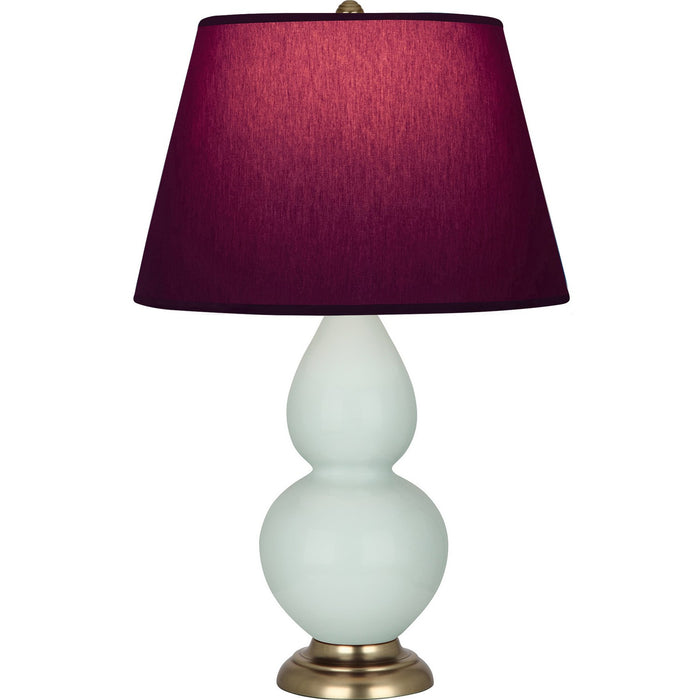 Robert Abbey 1789P One Light Table Lamp, Celadon Glazed Ceramic w/Antique Brass