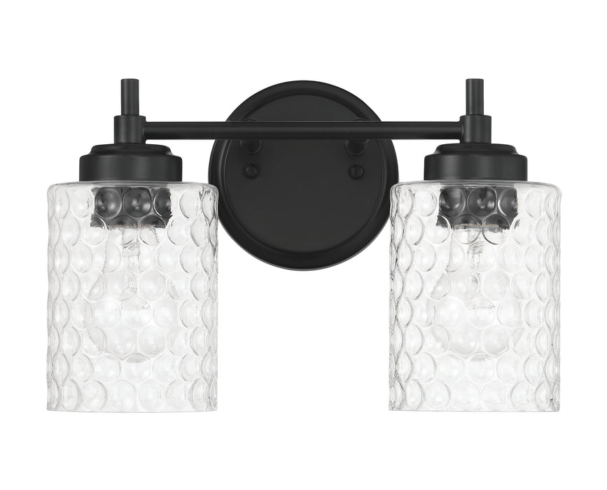 Craftmade 60502-FB Two Light Vanity, Flat Black