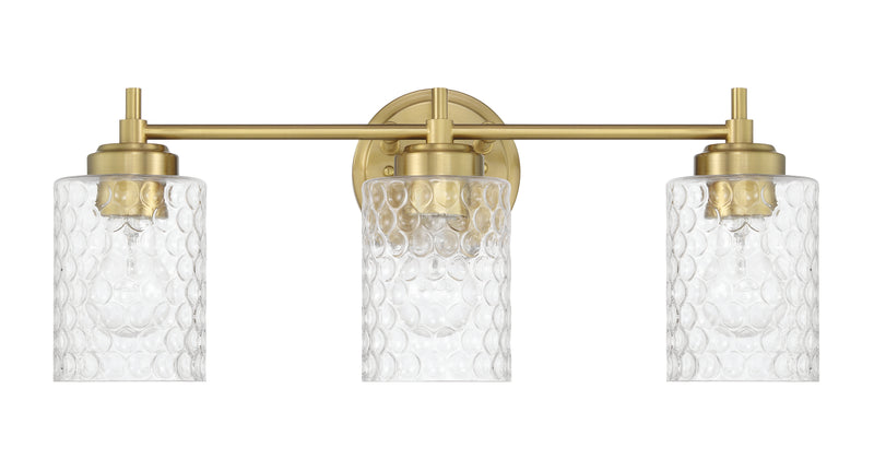 Craftmade 60503-SB Three Light Vanity, Satin Brass