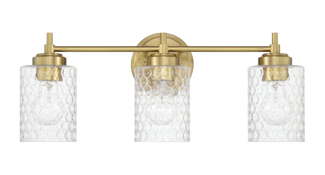 Craftmade 60503-SB Three Light Vanity, Satin Brass
